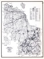 Iron County, Wisconsin State Atlas 1956 Highway Maps